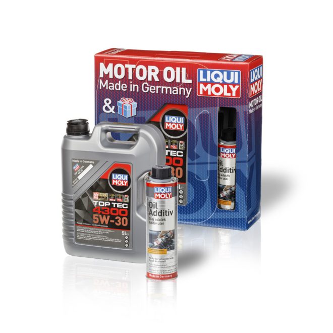 Top Tec 4300 5W-30 motorolaj   5l + AJÁNDÉK MoS2 motorolaj adalék 300ml