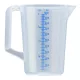 Átlátszó 1 literes mérőpohár 