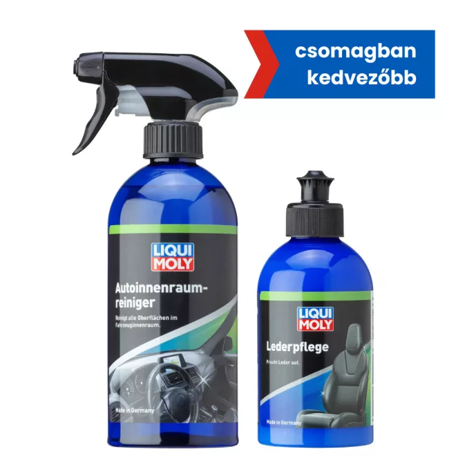 Autóbelsőtér tisztító 500 ml + Bőrápoló 250ml