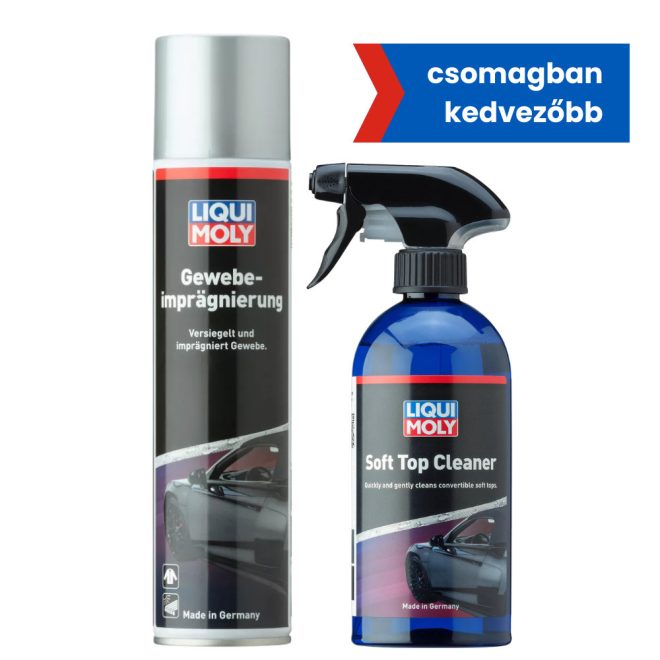 Cabrio vászontető tisztító 500ml + Cabrio vászontető impregnáló 400ml