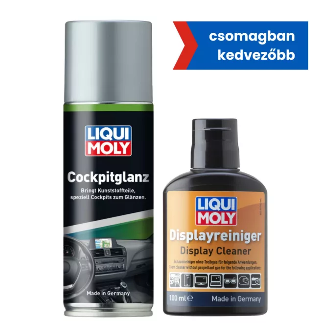 Műszerfal tisztító spray 200ml + Kijelző tisztító 100 ml