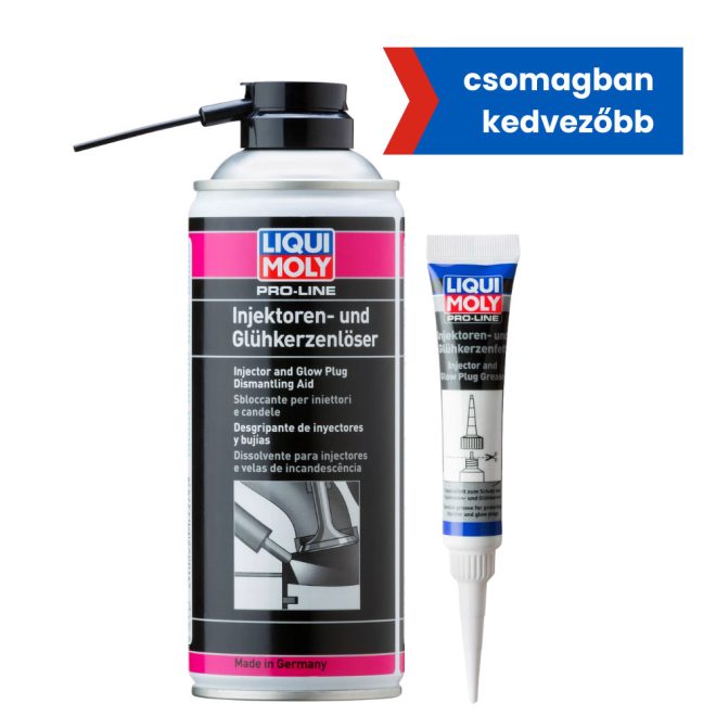 Pro-Line injektor és gyújtó- izzítógyertya eltávolító spray 400ml + Pro-Line injektor- és izzítógyertyazsír 20 g