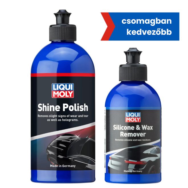 Szilikon és wax eltávolító 250ml + Políturfényező 500ml