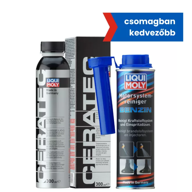 Cera Tec motorolaj adalék 300ml + Motorrendszer tisztító adalék benzin 300ml