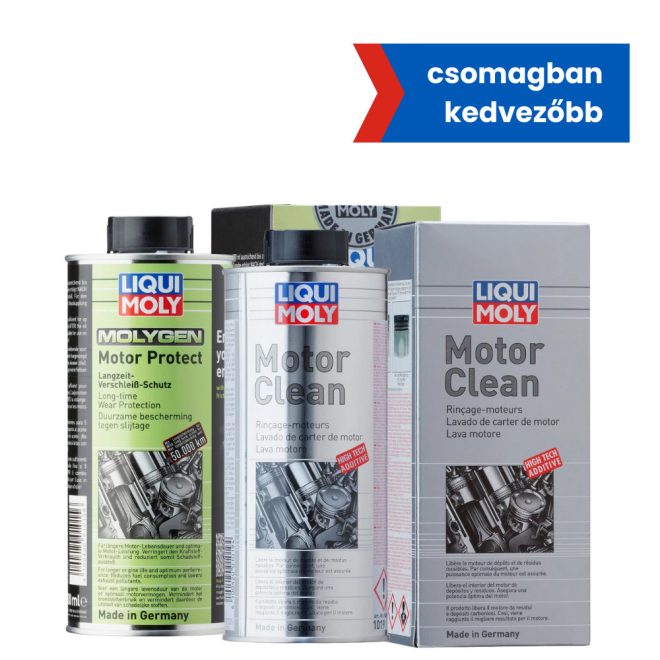 Motor-Clean motor tisztító adalék 500ml + Molygen Motor-Protect motor védő adalék 500ml