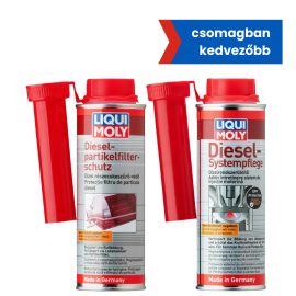   Dízel rendszer ápoló adalék 250ml + Dízel részecskeszűrő védő adalék 250ml