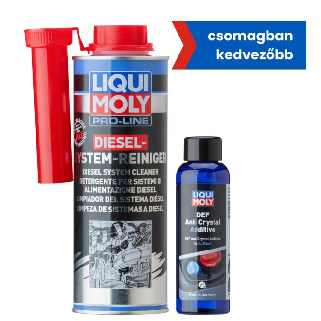Pro-Line dízel rendszer tisztító adalék 500ml + DEF anti kristály adalék AdBlue-hoz 100ml
