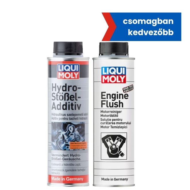 Motoröblítő adalék 300ml + Hidraulikus szelepemelő tisztító adalék 300ml
