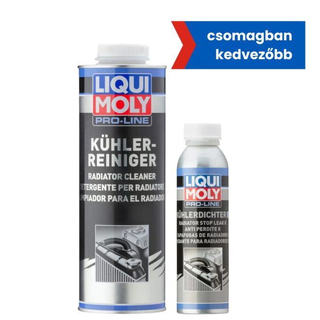 Pro-Line hűtő tisztító adalék 1l + Pro-Line hűtő tömítő adalék 250ml