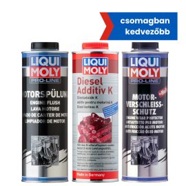   Pro-Line motoröblítő 1l + Pro-Line MoS2 motorolaj adalék 1l + Dízel adalék K 1l