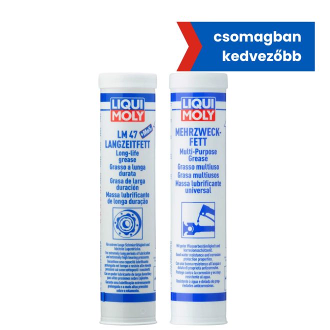 LM47 tartós MoS2 kenőzsír 400g + Többfunkciós kenőzsír 400g 